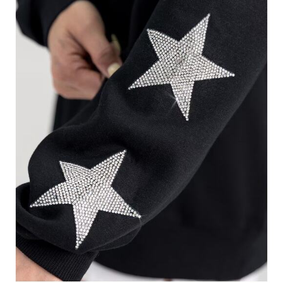 Women’s Game day Victory Black Wisconsin Badgers Rhinestone Sweatshirt Medium - Picture 5 of 16